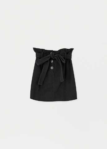 Черная кэжуал меланж юбка Pull & Bear