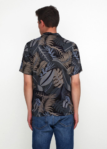 Темно-серая кэжуал рубашка с рисунком H&M