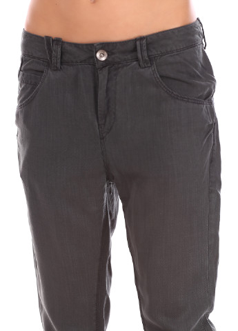 Темно-зеленые кэжуал демисезонные зауженные брюки Fornarina