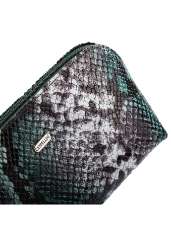 Жіноча шкіряна косметичка (SHI205-728) 21х11х6,5 см Canpellini (253490814)