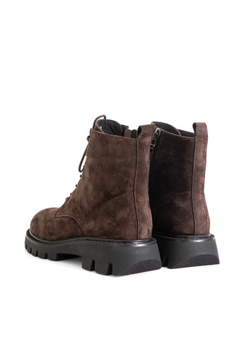 Осенние ботинки берцы Respect без декора из натурального велюра