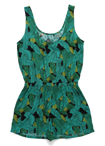 Комбінезон Twintip комбінезон-шорти малюнок зелений кежуал віскоза