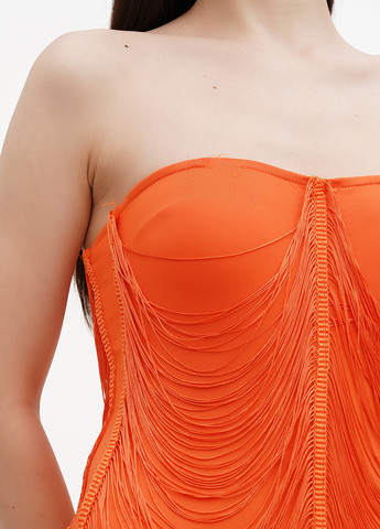 Оранжевое кэжуал, вечернее платье PrettyLittleThing однотонное