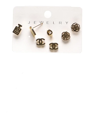 Серьги (3 пары) No Brand (340268822)