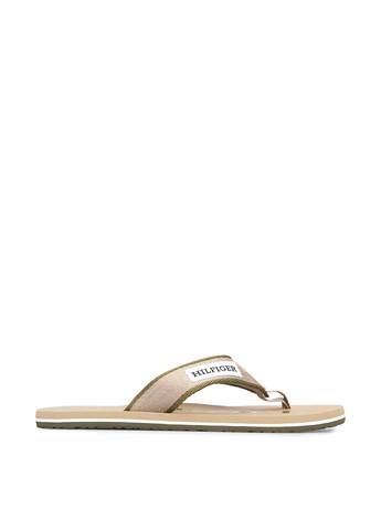 Бежевые кэжуал, пляжные вьетнамки Tommy Hilfiger