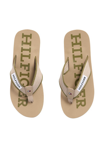 Бежевые кэжуал, пляжные вьетнамки Tommy Hilfiger