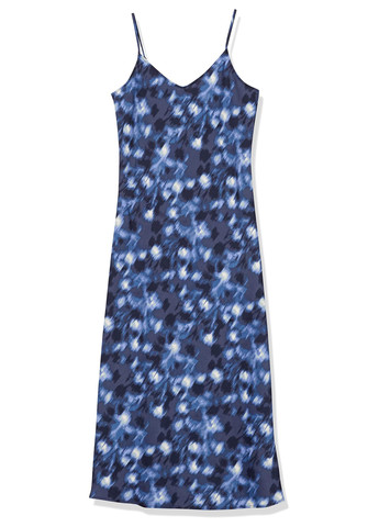 Синее кэжуал платье платье-комбинация Daily Ritual с абстрактным узором