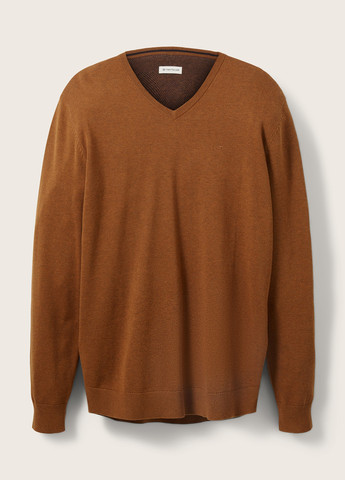 Коричневый зимний пуловер пуловер Tom Tailor