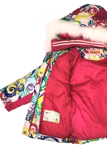 Розовый зимний костюм (куртка, полукомбинезон) Danilo