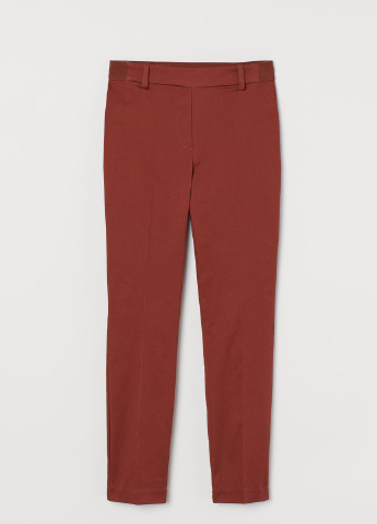 Терракотовые демисезонные брюки H&M