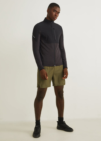 Черная демисезонная ветровка C&A