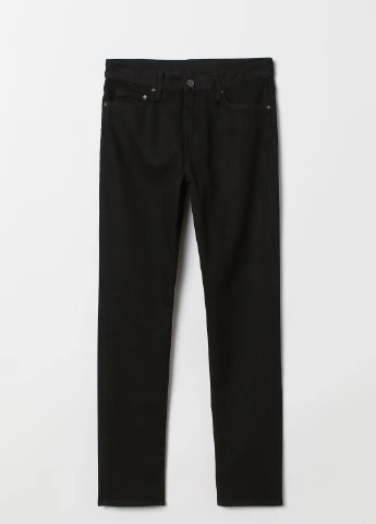 Черные демисезонные джинсы H&M