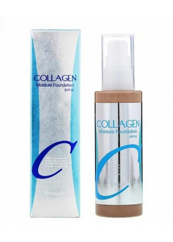 Основа тональная для лица Collagen Moisture Foundation SPF 15 увлажняющая № 21 100 мл ENOUGH (255375578)