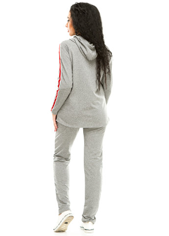 Костюм (толстовка, брюки) Demma з довгим рукавом меланж темно-сірий спортивний