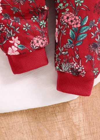 Красный демисезонный костюм (свитшот, брюки) брючный SHEIN