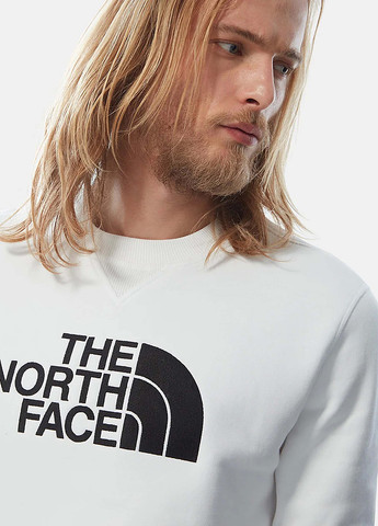 Белый свитшот The North Face логотип без декора (363485347)