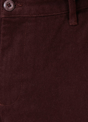 Бордовые кэжуал демисезонные укороченные брюки KOTON