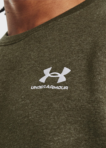 Свитшот Under Armour - Прямой крой логотип темно-зеленый кэжуал трикотаж, хлопок - (293970834)