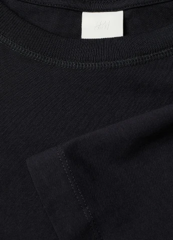 Черное кэжуал платье H&M однотонное