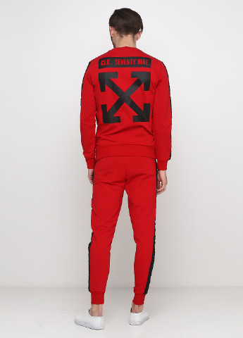 Червоний демісезонний костюм (світшот, брюки) Madoc Jeans