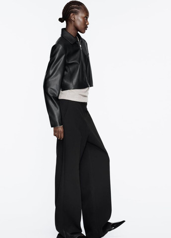 Черная демисезонная куртка куртка-пиджак Zara