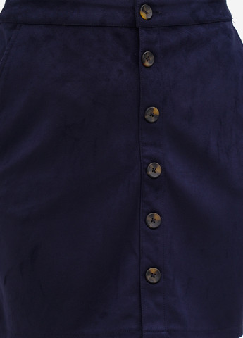 Темно-синяя кэжуал однотонная юбка S.Oliver