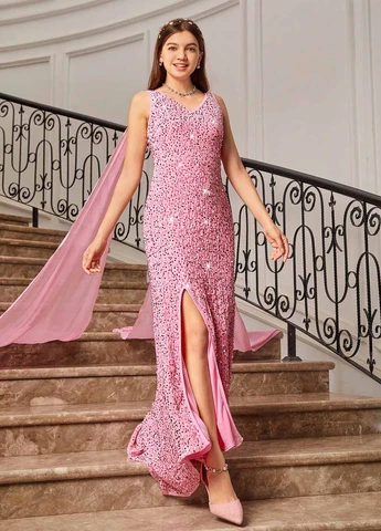 Рожева сукня SHEIN (367748154)