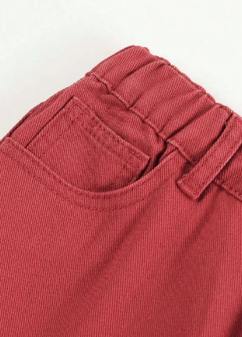 Красные демисезонные карго джинсы SHEIN