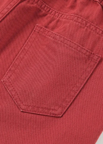 Красные демисезонные карго джинсы SHEIN
