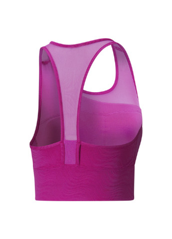 Розовый бра mid impact flawless women's training bra Puma полиэстер, эластан
