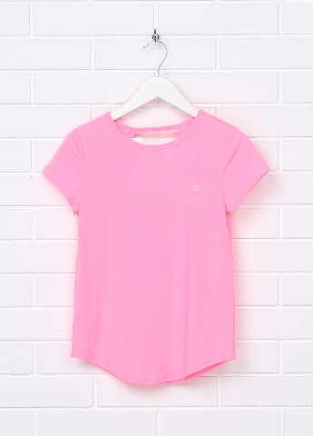 Розовая летняя футболка Baby Gap