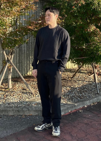 Темно-сірий світшот Uniqlo однотонний без декору (326092482)