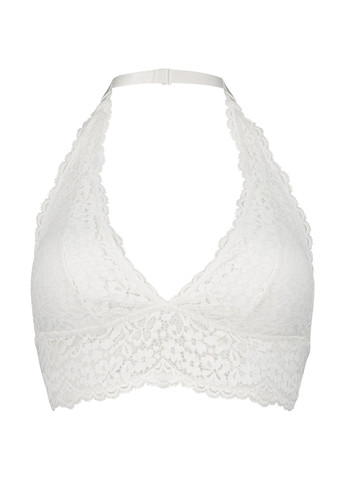 Белый топ бюстгальтер Hunkemoller без косточек полиамид