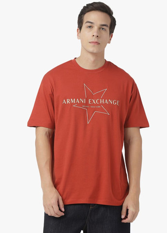 Червона футболка Armani Exchange