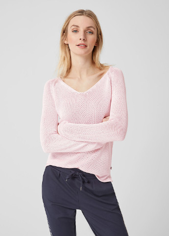 Розовый демисезонный пуловер пуловер Q/S by S.Oliver
