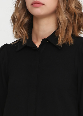 Черное кэжуал платье Sassofono с орнаментом