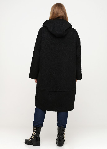 Черное демисезонное Пальто оверсайз Made in Italy