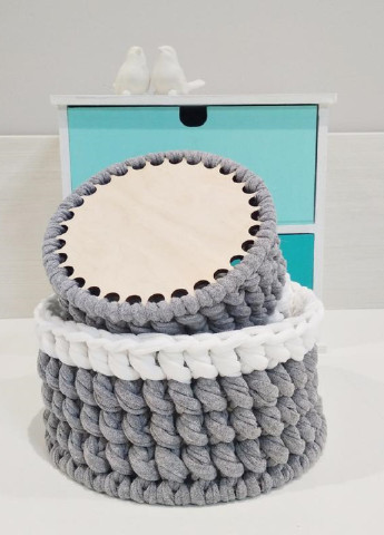 Набор корзинок органайзеров для мелочей косметики украшений 2 штуки в наборе ручной работы (23591-Нов) Francesco Marconi (251880007)