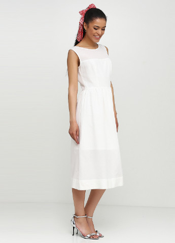 Белое кэжуал платье Jhiva
