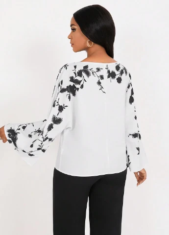 Комбинированная блуза SHEIN