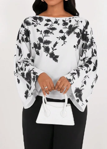 Комбинированная блуза SHEIN