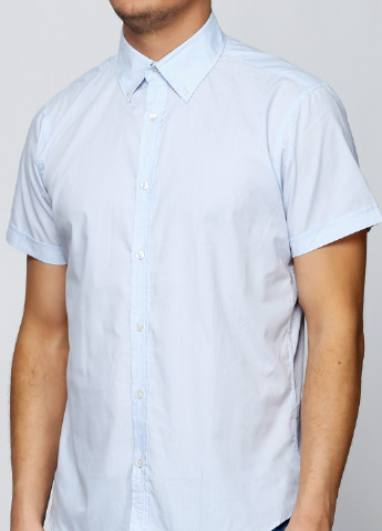 Светло-голубой кэжуал рубашка Alcott с коротким рукавом