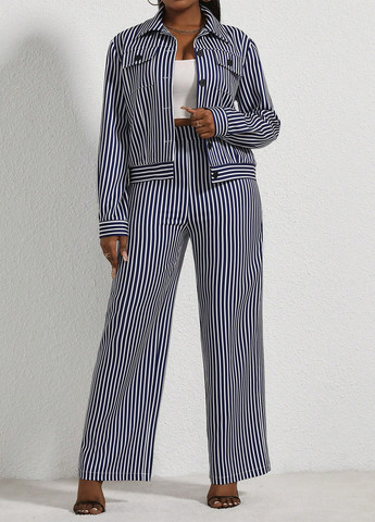 Костюм (куртка-рубашка, брюки) SHEIN (341484872)