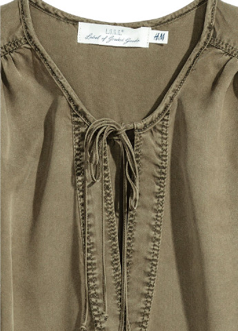 Оливковая блуза H&M