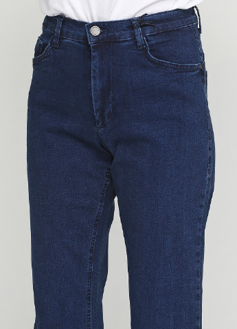 Темно-синие демисезонные прямые джинсы Merrytime