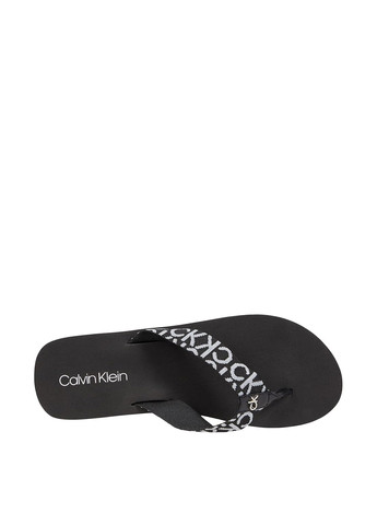 Черные кэжуал, пляжные вьетнамки Calvin Klein