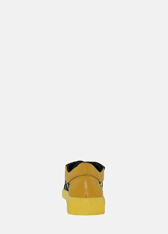 Чорні кеди rl61018 чорний-жовтий Luce di luna