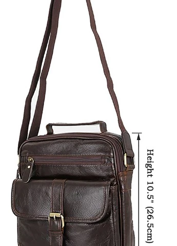 Мужская кожаная сумка 25,5х26,5х7,5 см Vintage (229459374)