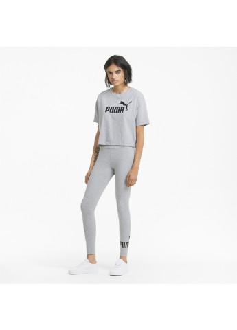 Серые демисезонные леггинсы essentials logo women's leggings Puma