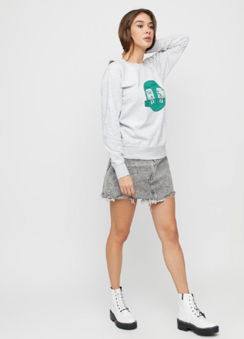 Серый свитшот женский /no flis/ YAPPI рисунок (251467770)